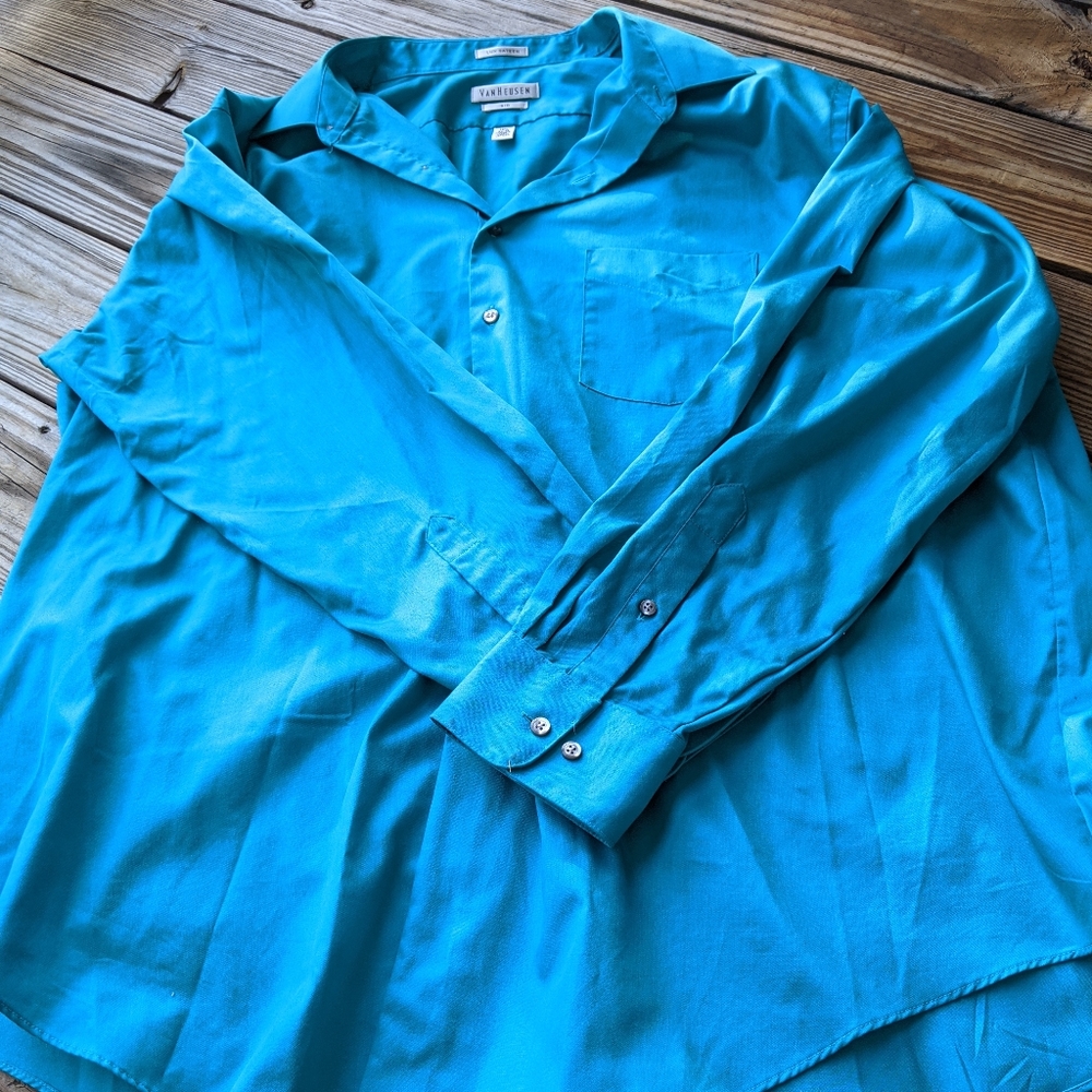 Turquoise dress shirt